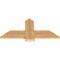 Ekena Millwork Eugene Smooth Timber Gable Bracket, Western Red Cedar, 36"W x 16"H x 1 1/2"D x 5 1/2"F, 11/12 Pitch GBW036X16X0206EUG00SWR - alternate 3